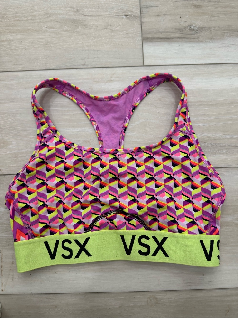 Victoria’s Secret VSX Sport Geometric Racerback Sports Bra - Medium